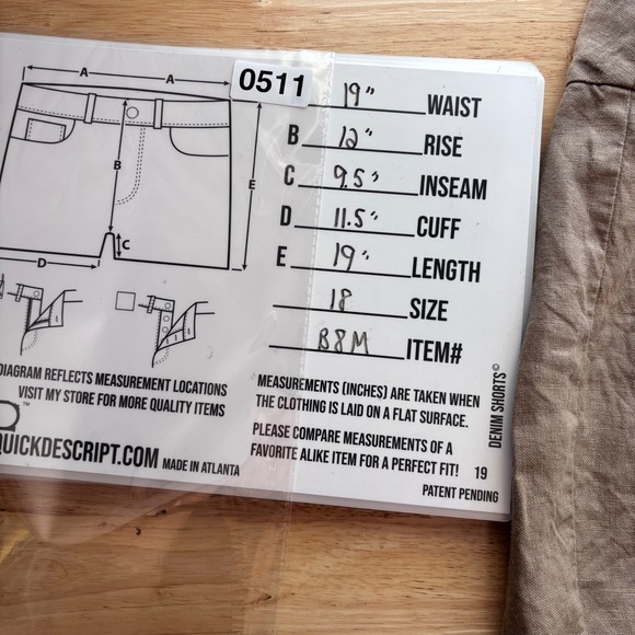 Eileen Fisher Linen Shorts Womens Size 18 Tan Beige Casual Lightweight - Picture 2 of 8